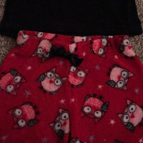 Healthtex Fleece Soft Warm Black Res Owl Pjs - Picture 3 of 3